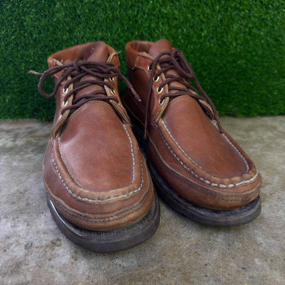Vintage 90s Russell Moccasin Leather Chukka Boots Wor… - Gem